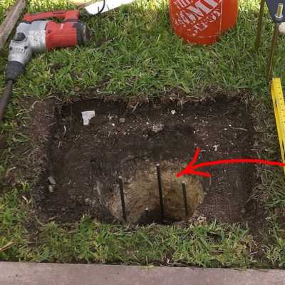 Recently built foundation