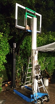 Backboard lifting process