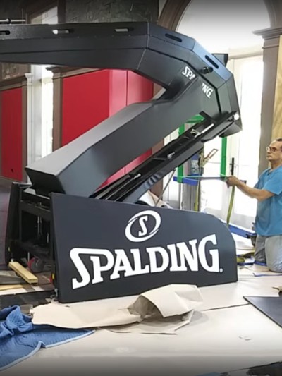 Specialized Machines for basketball goals assembling 